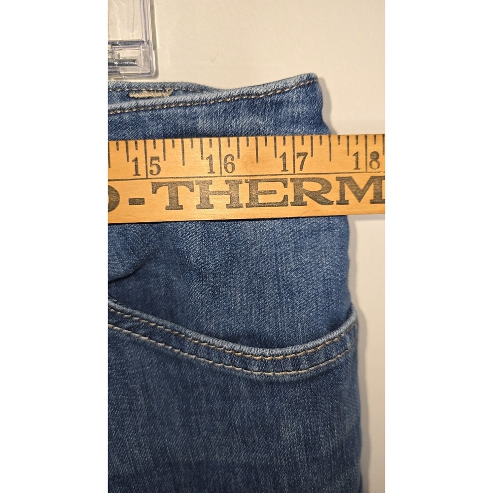 Christopher & Banks Women's Jeans 12 Tapered High Rise Stretch Medium Wash Bling - Picture 4 of 12